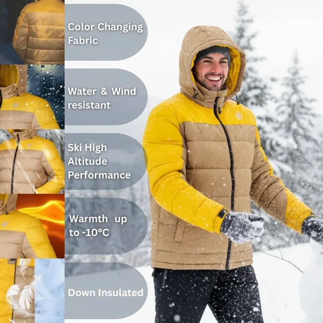 Thermochrome Color-Changing Ski Jacket — Warmth up to -10°C - View 9