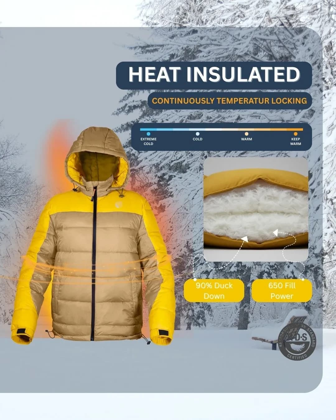 Thermochrome Color-Changing Ski Jacket — Warmth up to -10°C - View 8
