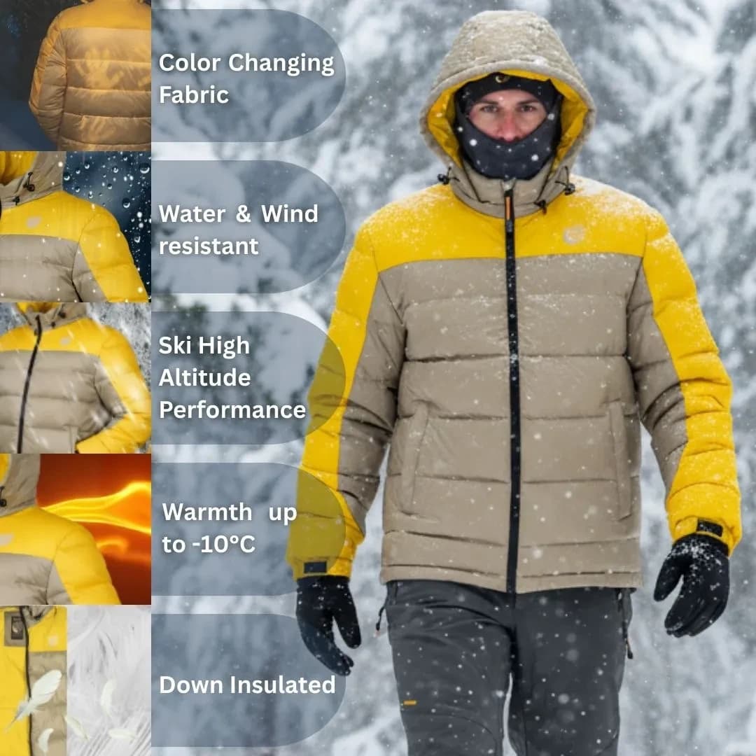 Thermochrome Color-Changing Ski Jacket — Warmth up to -10°C - View 9